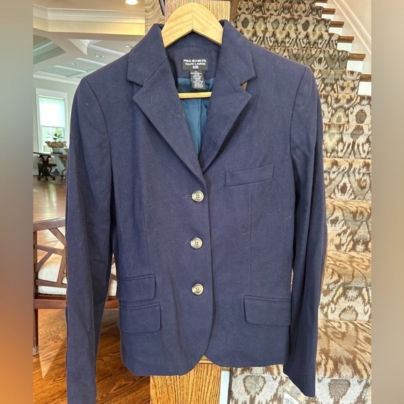 Ralph Lauren NWT Womens Polo Jeans Navy Blazer w/ Suede Elbow Detail Size Medium - Picture 3 of 12